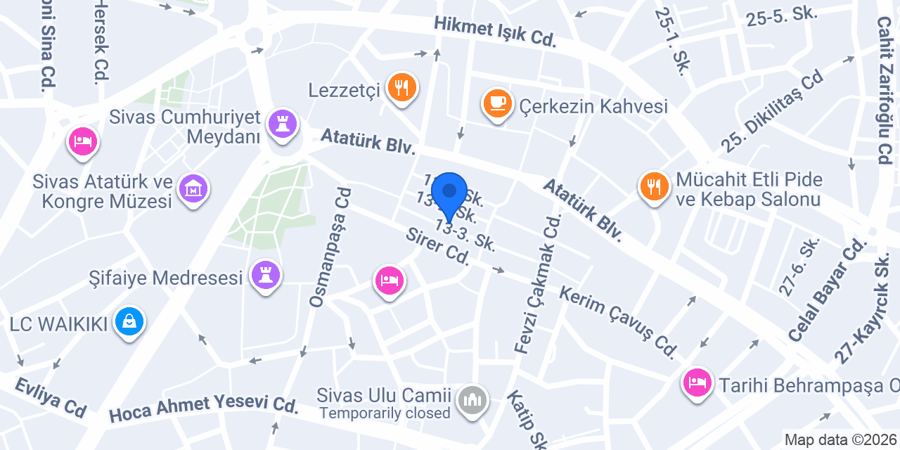 Avukat Muzaffer Gümüş konumu