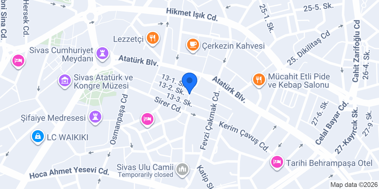 Diş Hekimi Sinan KARAKAŞ konumu