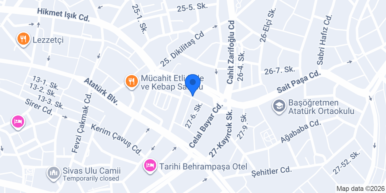 Veteriner Hekim Bekir Şeker konumu