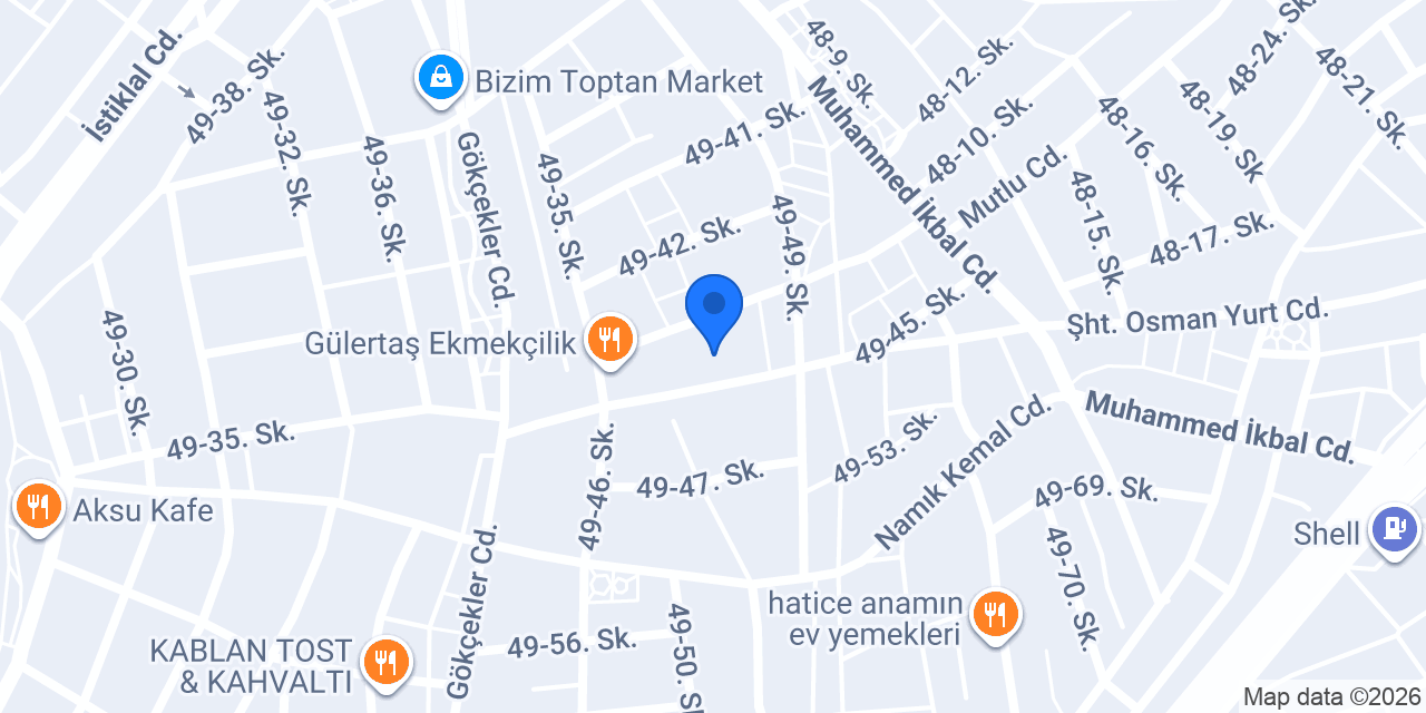 Kitap Center Şube konumu