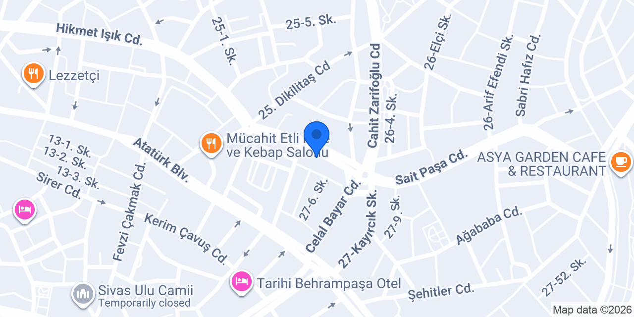 Kuzu Pide Fırını konumu