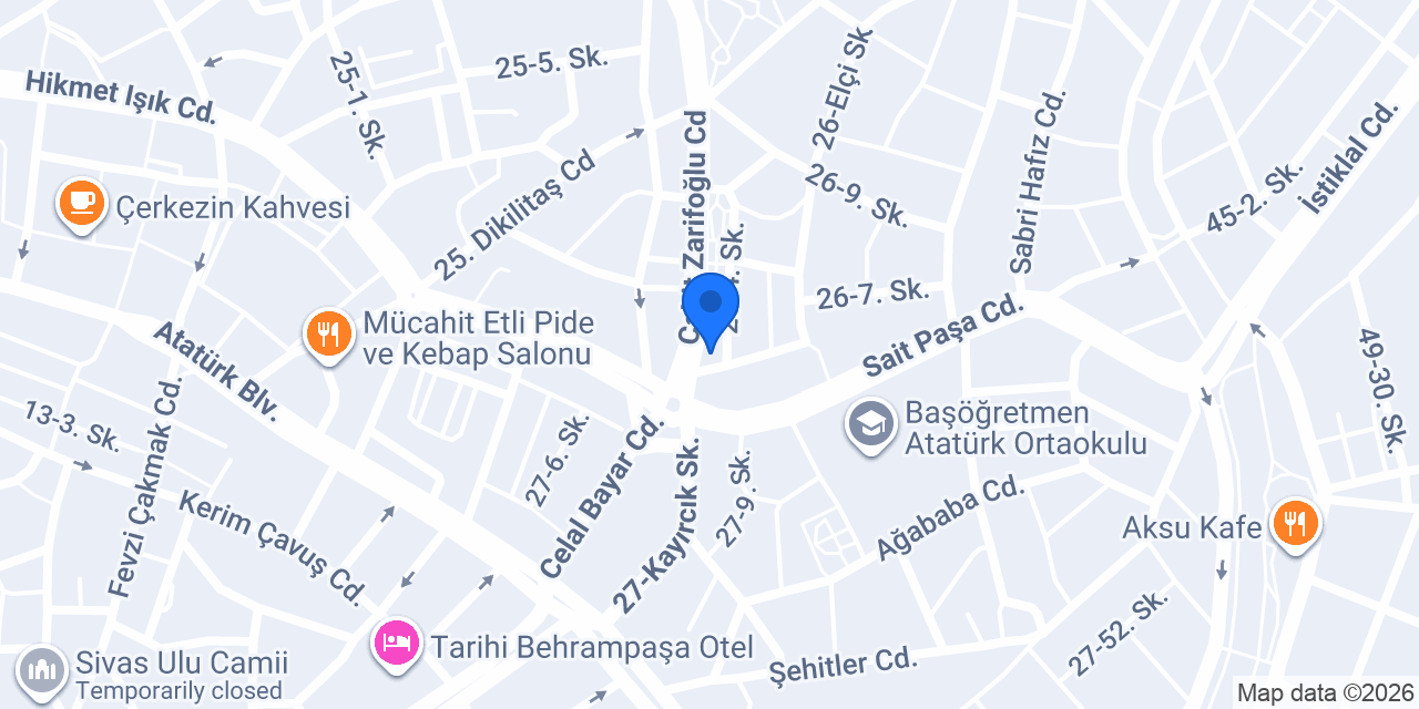 ERA Kurs Merkezi konumu