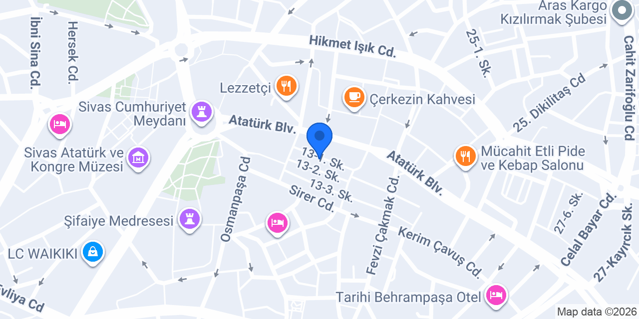 Kutay Mimarlık konumu