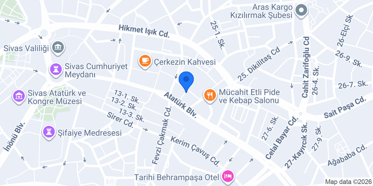 Yıldız Et Fabrika Satış Mağazası konumu