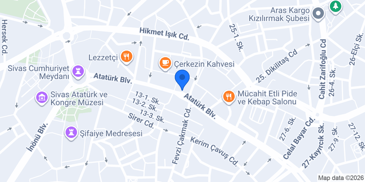 Büşra Baklava Exclusive konumu
