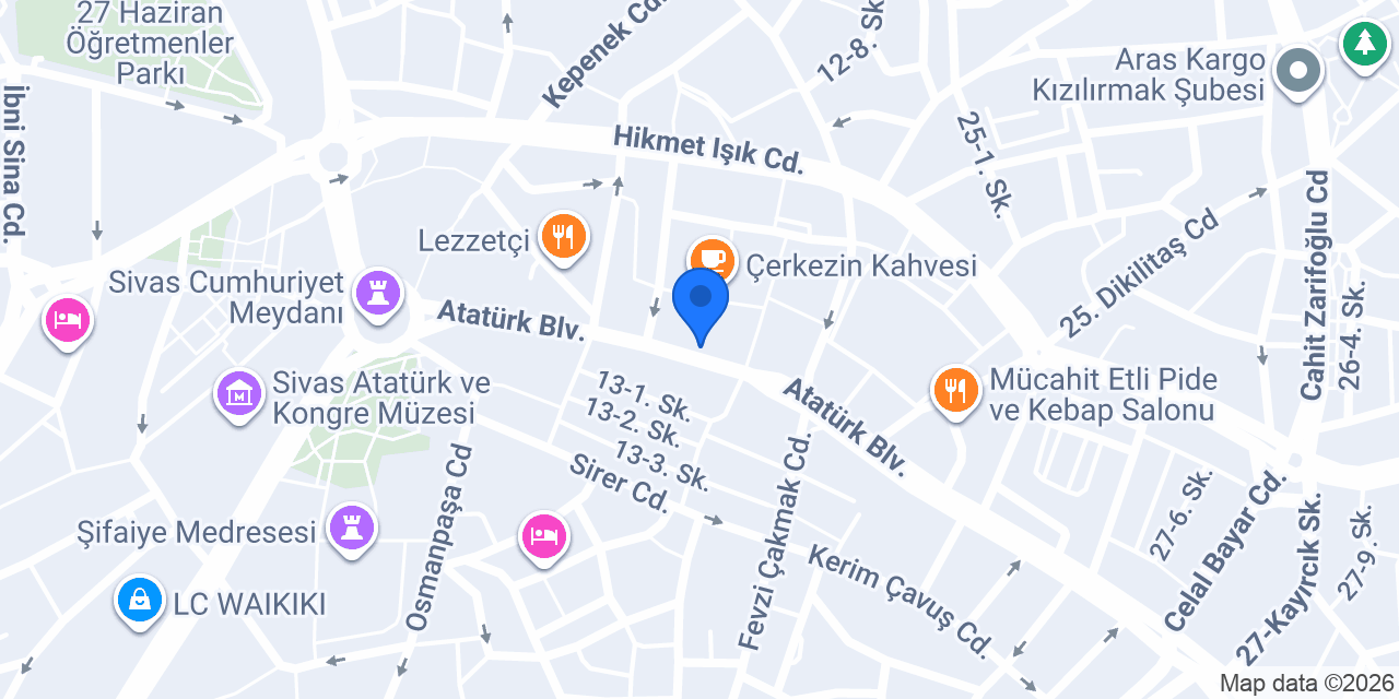 4 Eylül Otel konumu