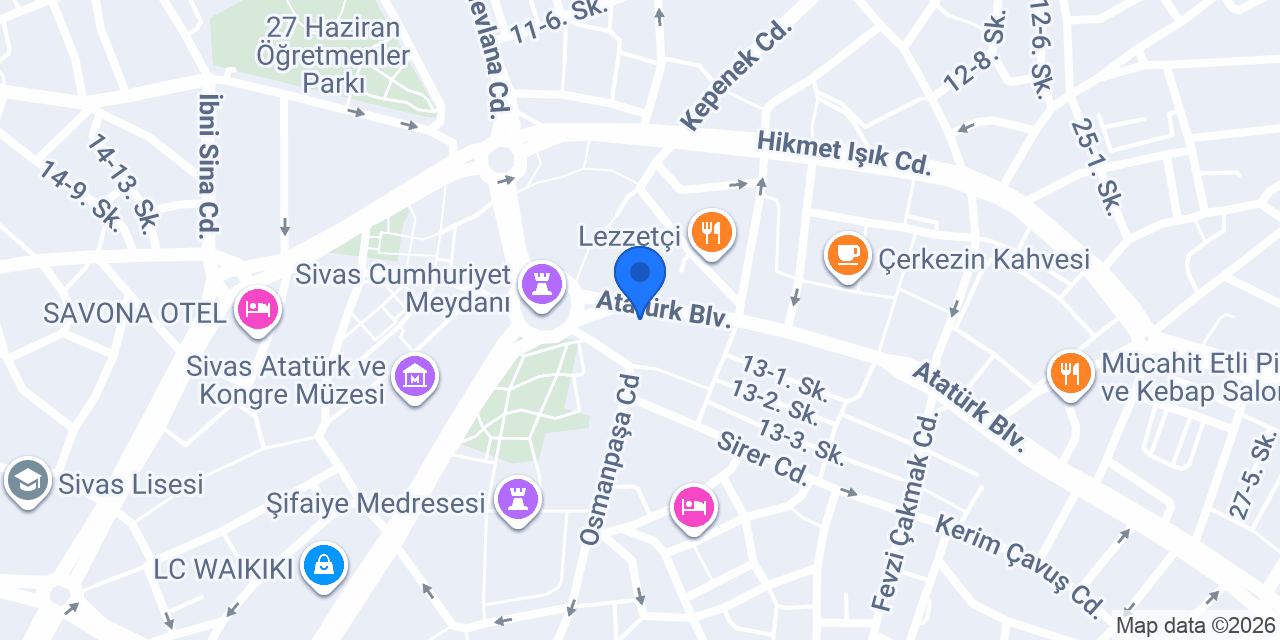Saat Kulesi Sema Saat konumu