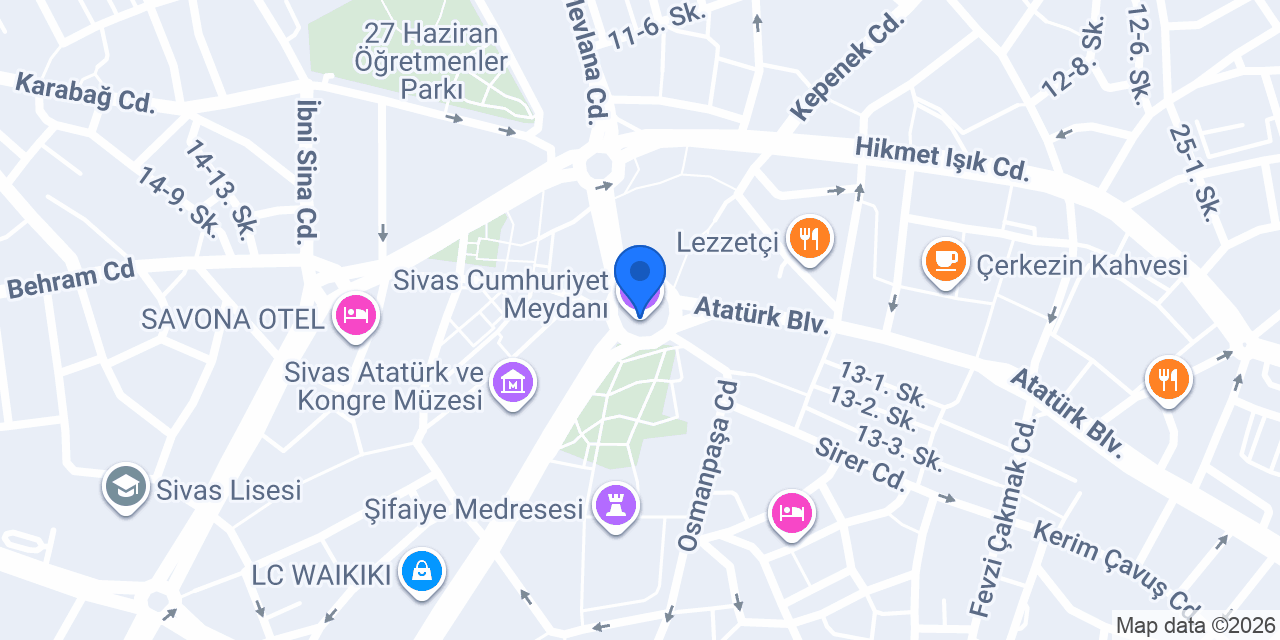 Sivas Kömür konumu