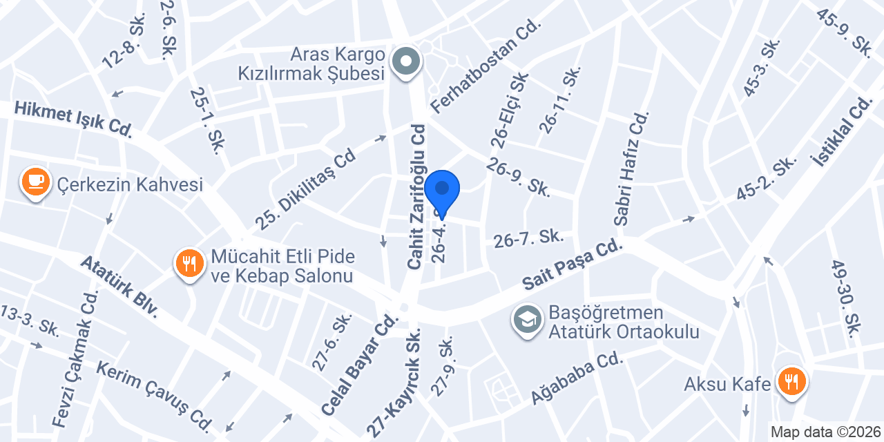 Kafkas Sürücü Kursu konumu