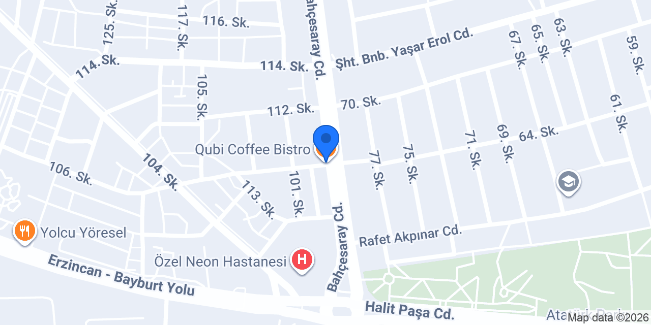 Qubi Coffee Bistro konumu