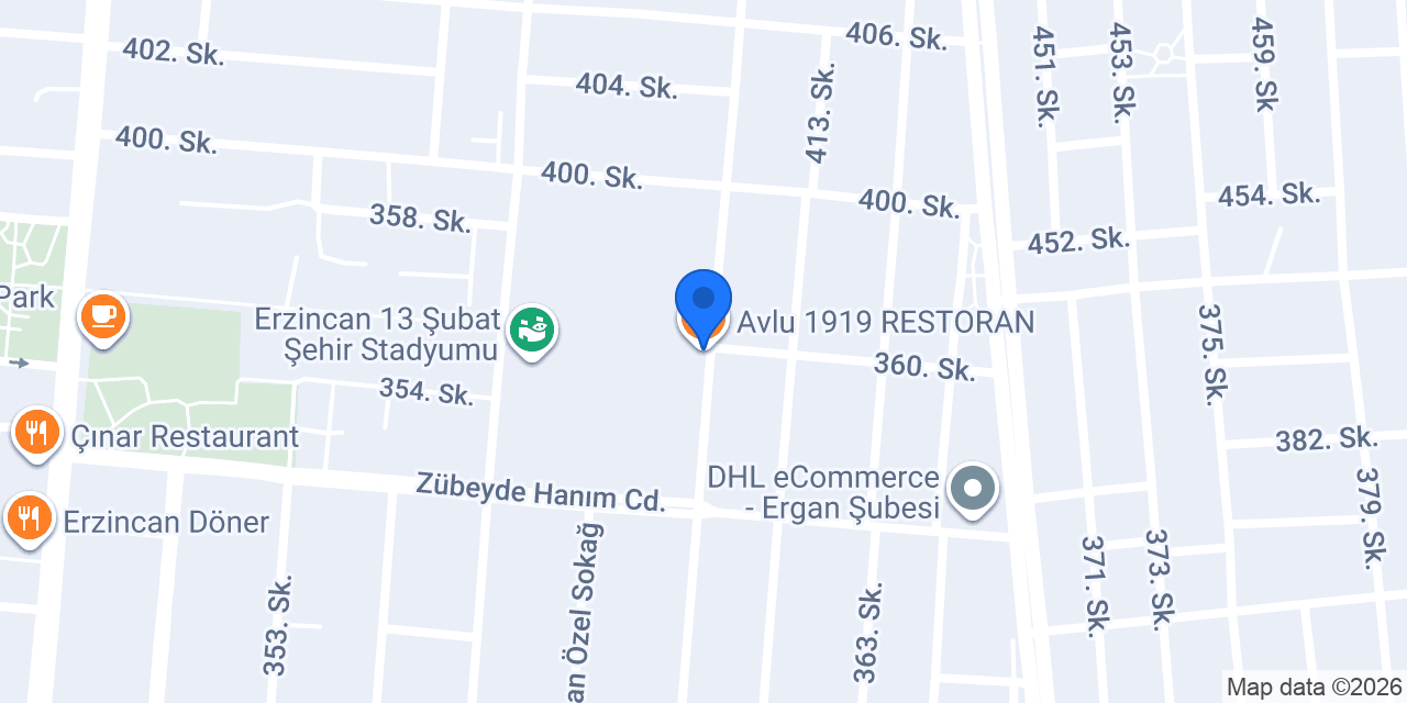 Avlu 1919 RESTORAN konumu
