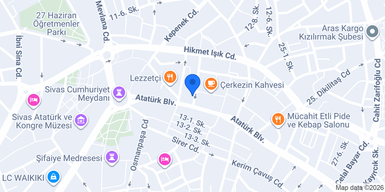 Öz İtimat Emlak konumu