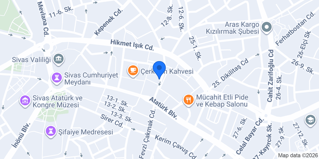 Ziyabey Yazma Eser Kütüphanesi konumu