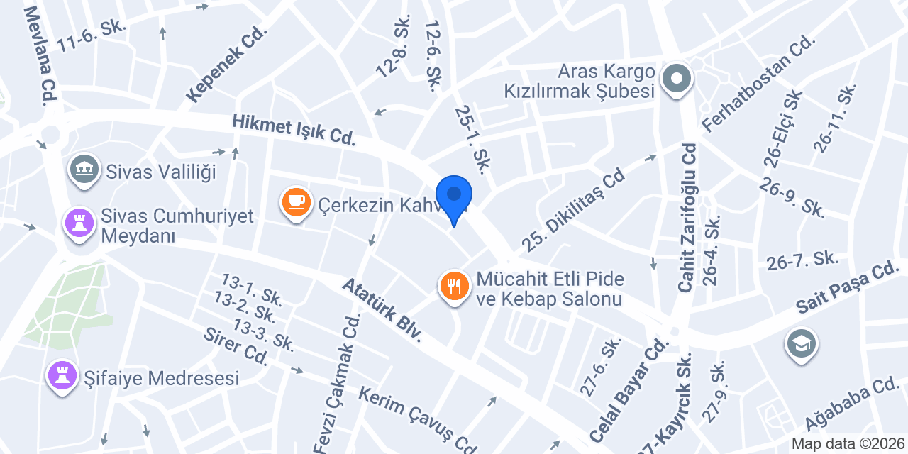 Sivas Kevser Emlak konumu
