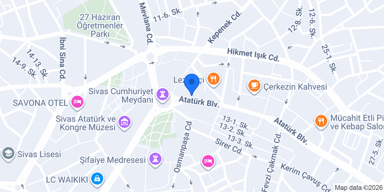 Bulut Optik Sivas konumu
