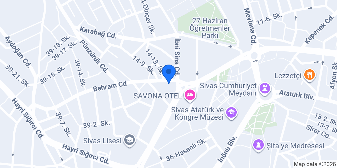 Sivas Pide Fırını KÖKSAL BAŞ konumu