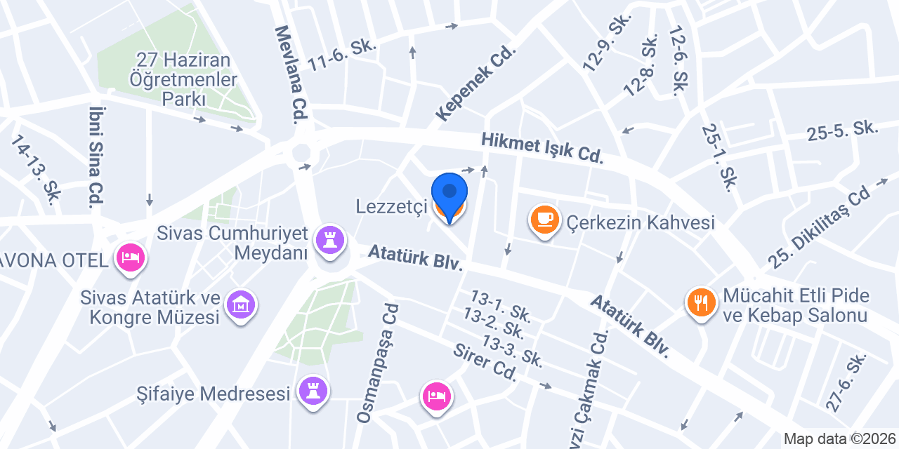 Lezzetçi konumu
