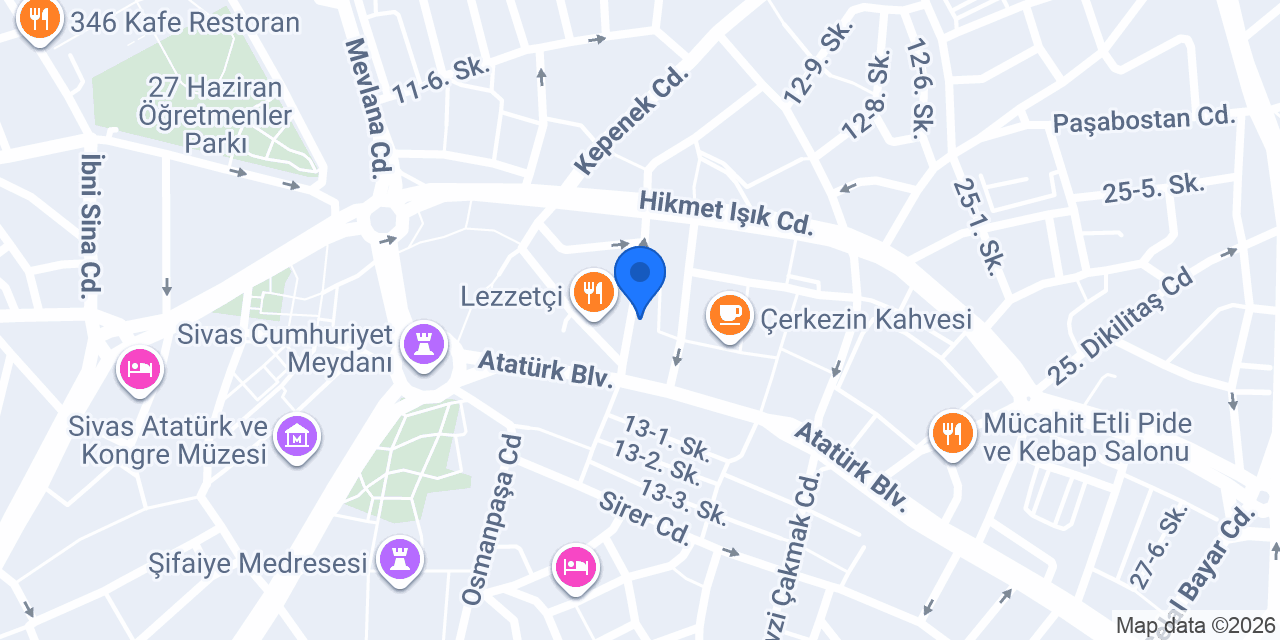 Serkan Bey Restaurant konumu