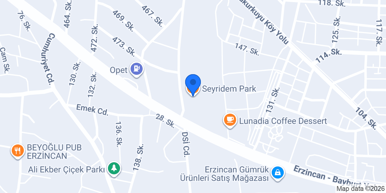 Seyridem Park konumu
