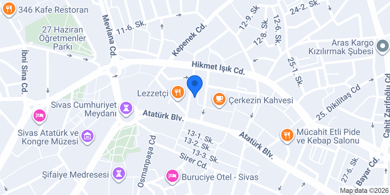 Közz Sivas konumu