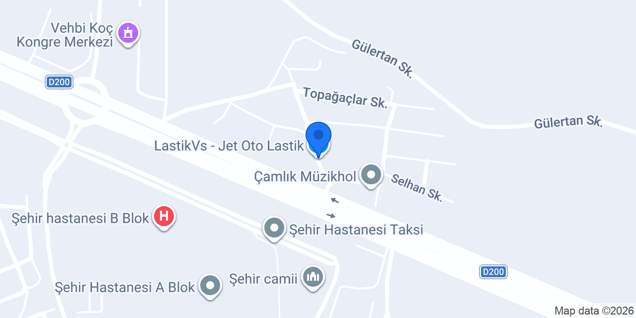 LastikVs - Jet Oto Lastik konumu