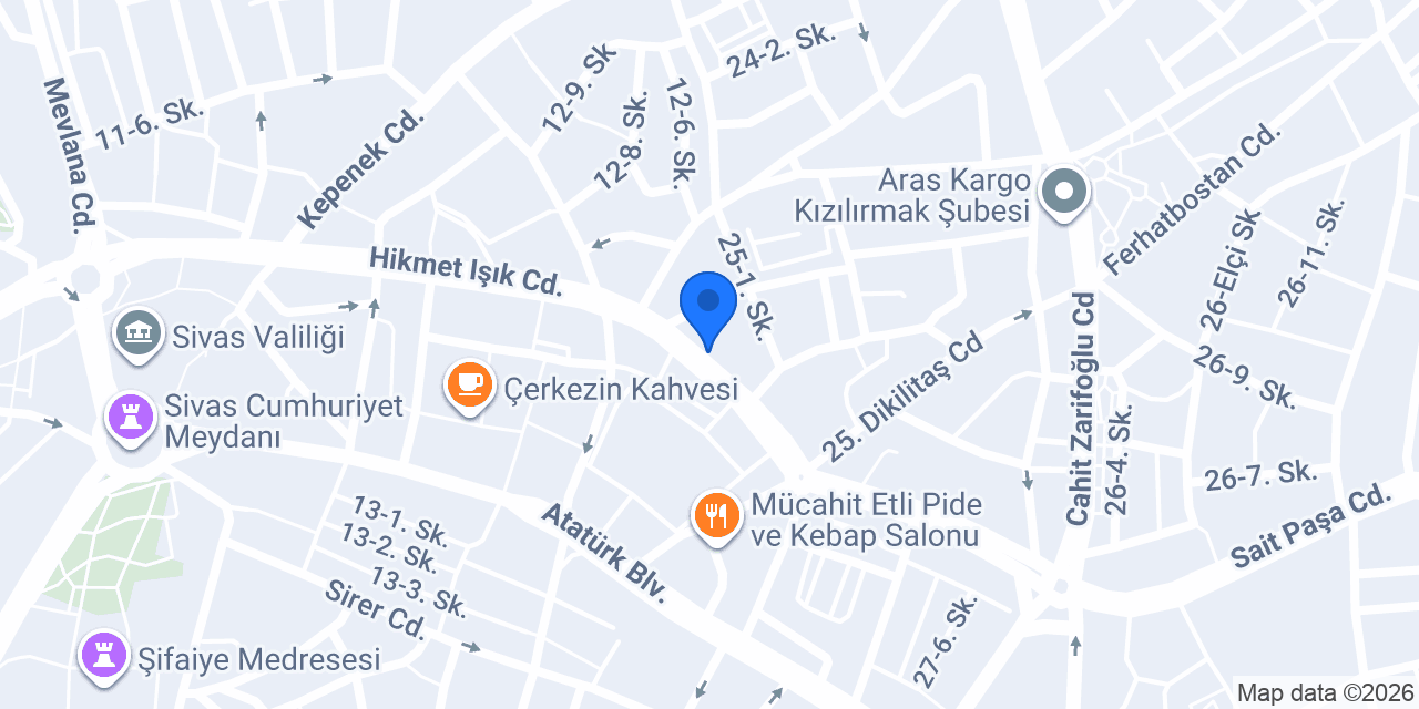 Yolcu Veteriner Kliniği konumu
