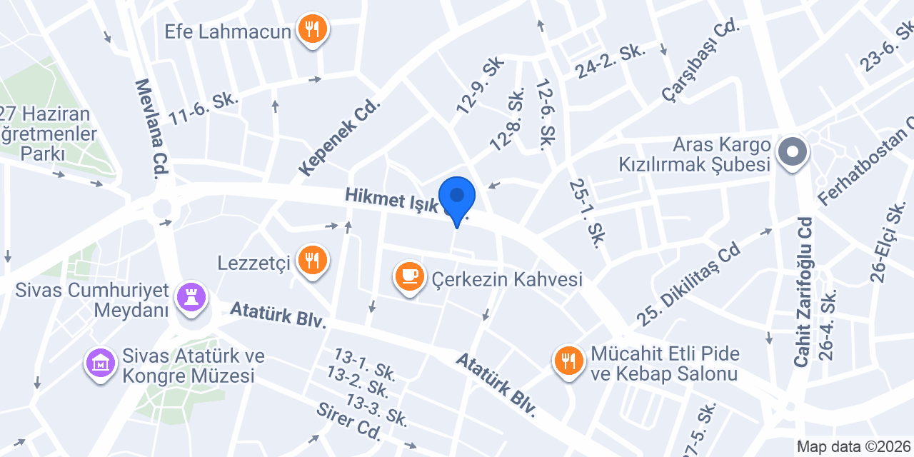 Evren Eczanesi konumu