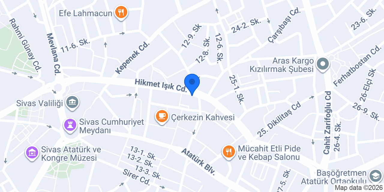 Çınaroğlu Parke konumu