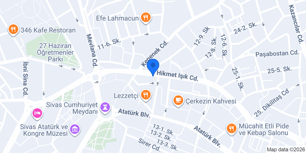SİVAS SER YAPI konumu