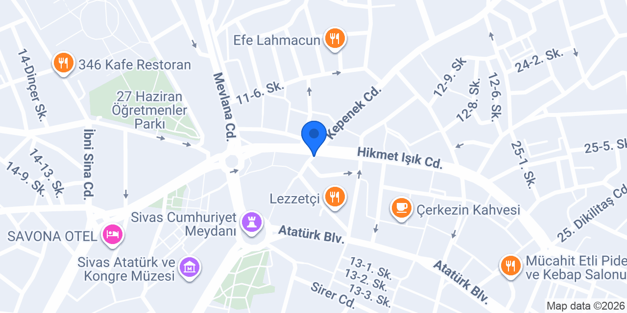 SMMM B.Mehmet ÖZÇELİK konumu