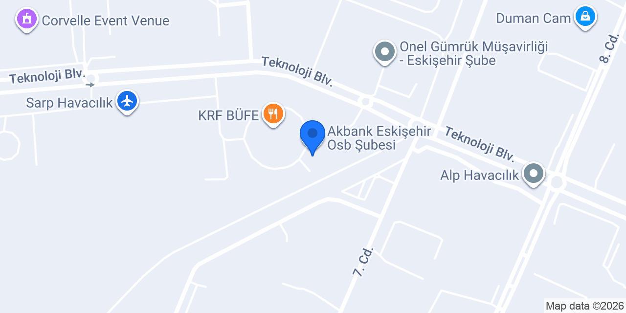Yapı Kredi - Eskişehir Organize Sanayi Ticari konumu