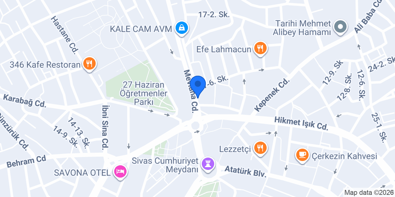 Karizma Kebap konumu