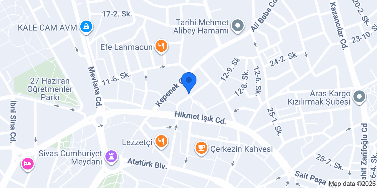Sert Prodüksiyon konumu
