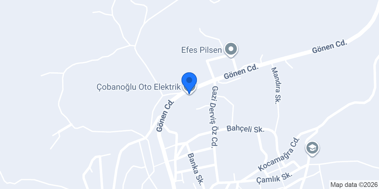 Çobanoğlu Oto Elektrik konumu