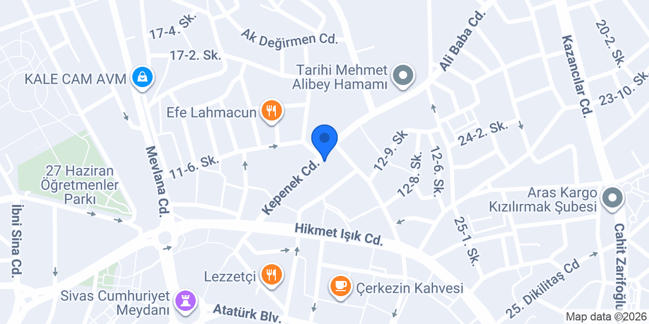Maydonoz Döner Sularbaşı konumu