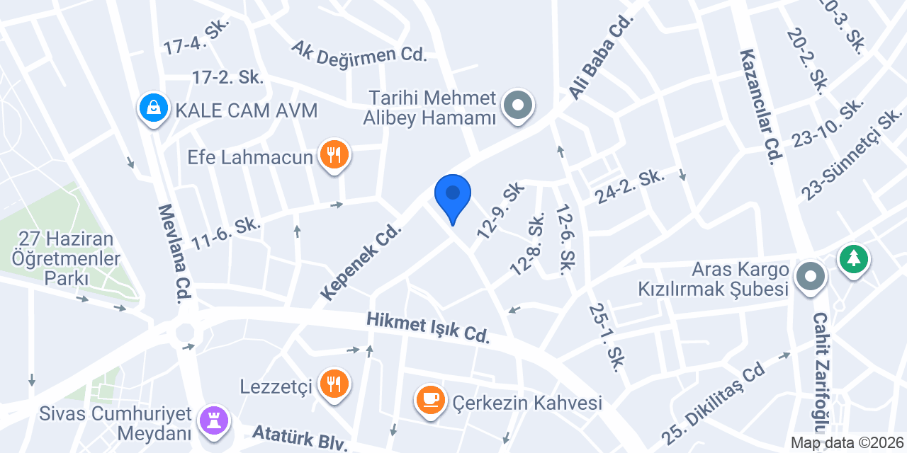 Yücel Yapı Denetim Ltd. Şti. konumu