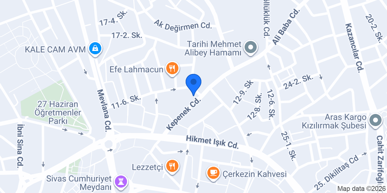 TveK Sivas konumu