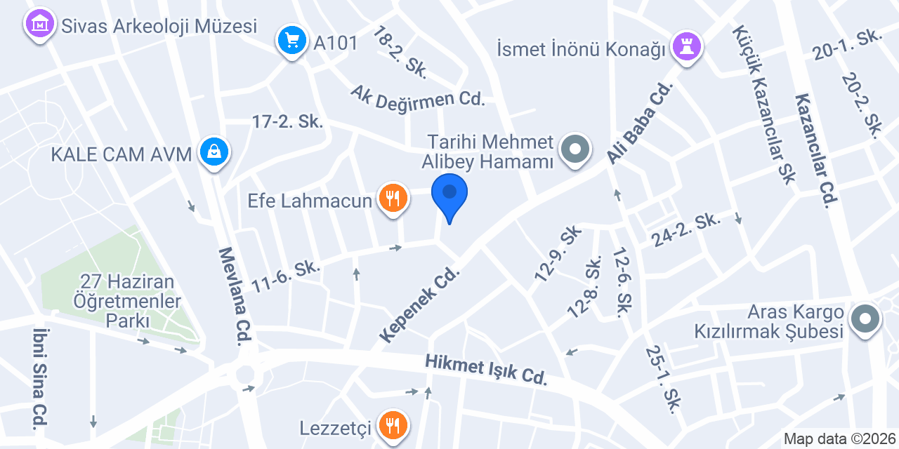 SİVAS EKSPERTİZ LTD ŞTİ konumu