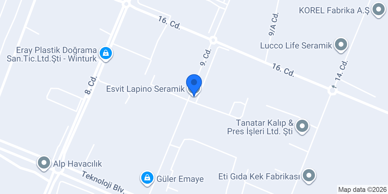Esvit Lapino Seramik konumu