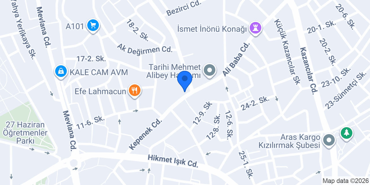 MG ERKEK KUAFÖRÜ konumu