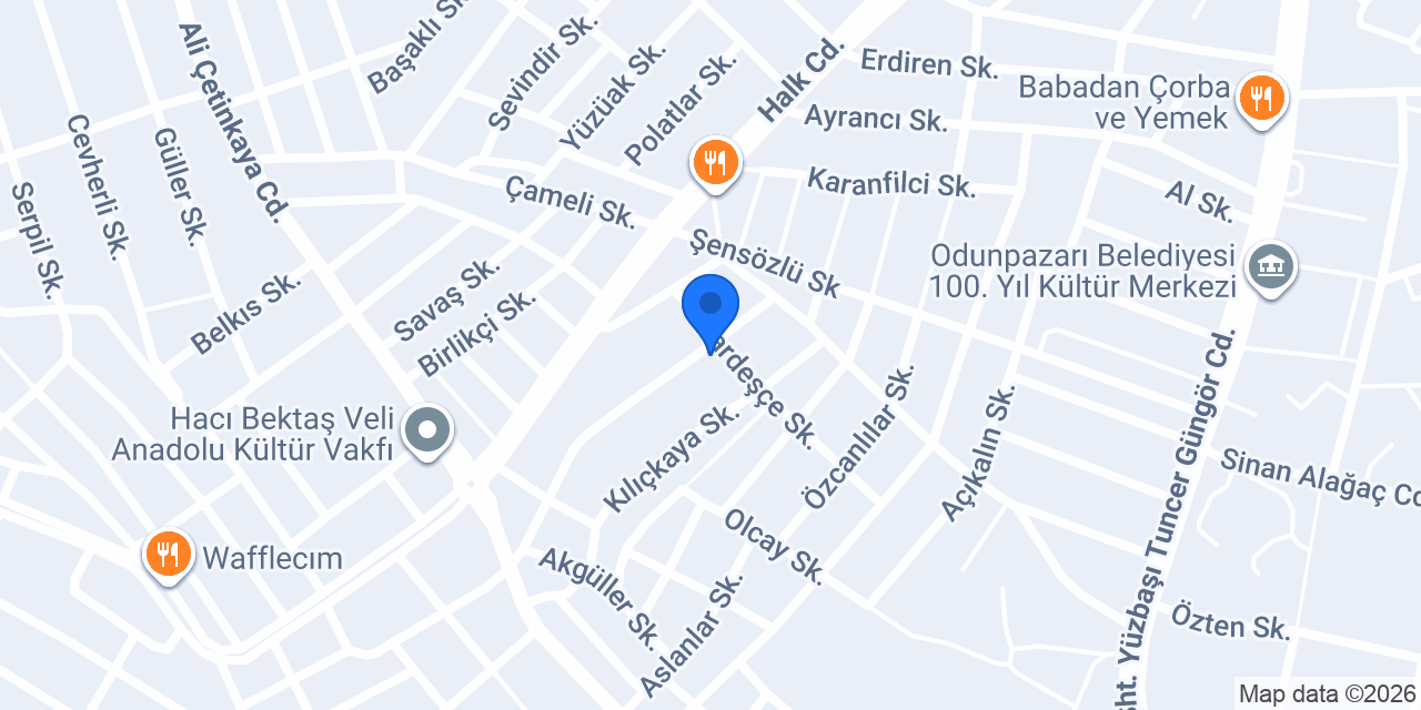 Eskişehir Eksiz Oluk konumu