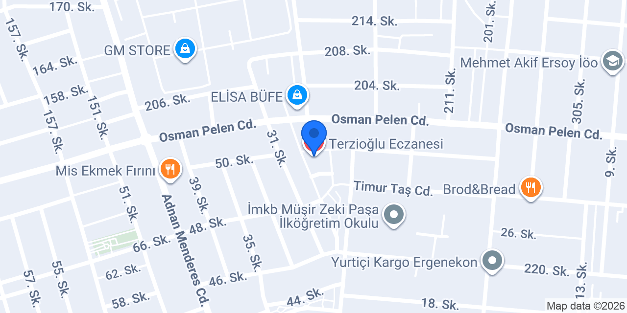Terzioğlu Eczanesi konumu