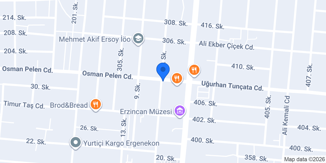 Cadde 24 Kokoreç Erzincan konumu