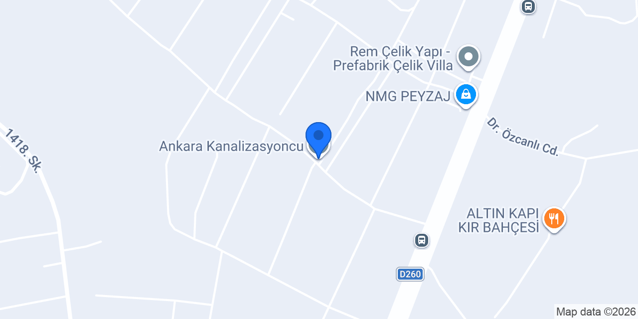 Ankara Kanalizasyoncu konumu