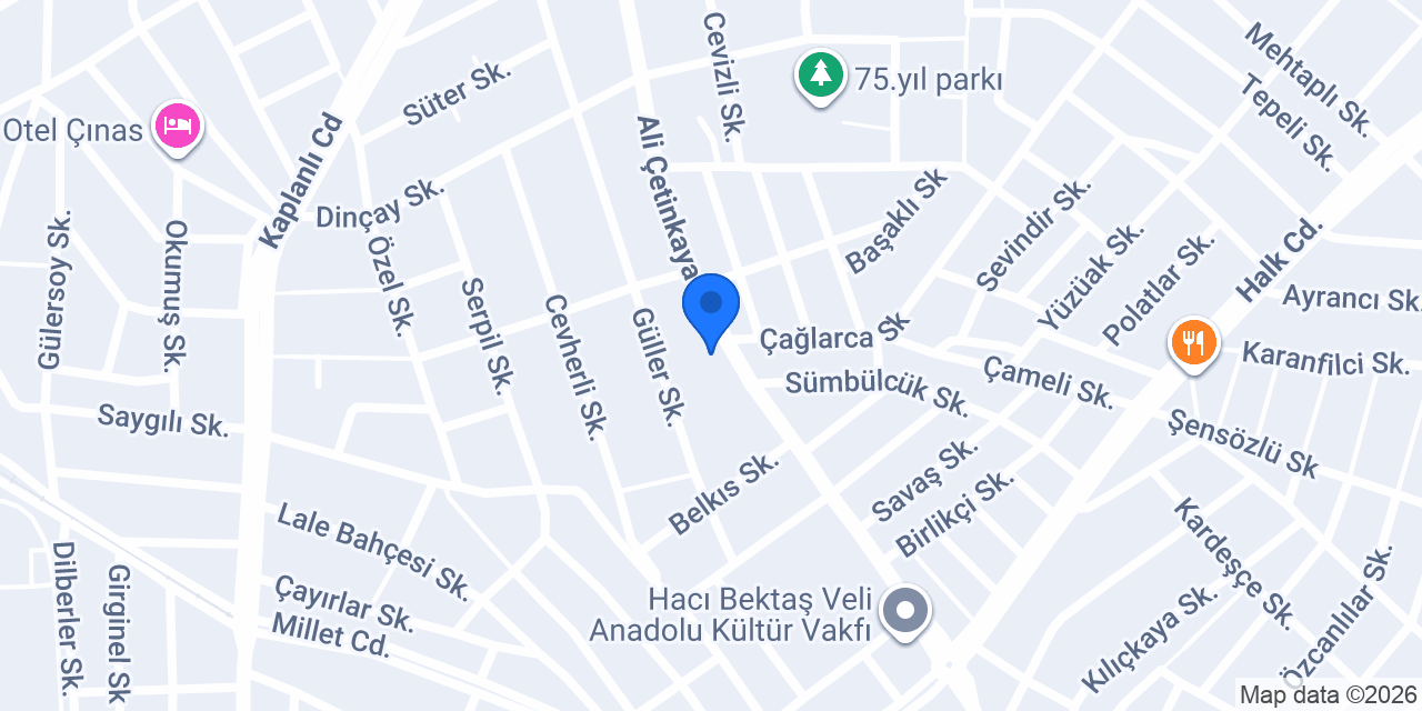 Yıldıztepe Kooperatifi konumu
