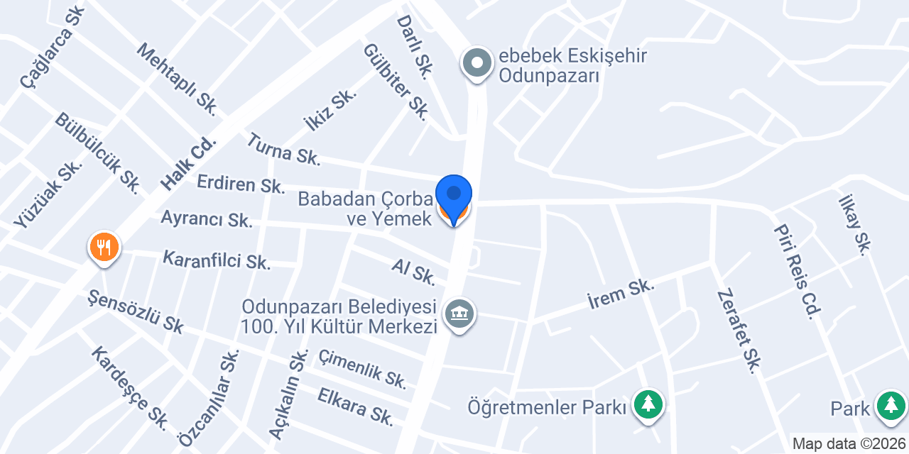 Babadan Çorba ve Yemek konumu
