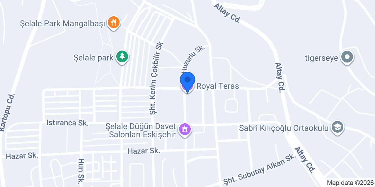 Royal Teras konumu