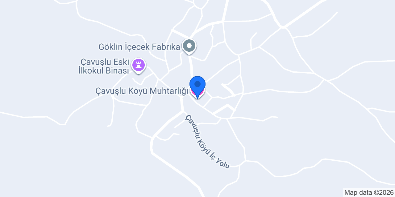 Çavuşlu Köyü Muhtarlığı konumu