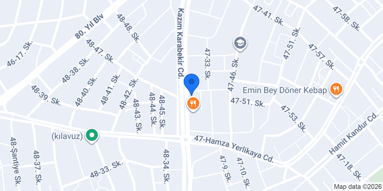 Hayat Döner (Hacıoğlu) konumu