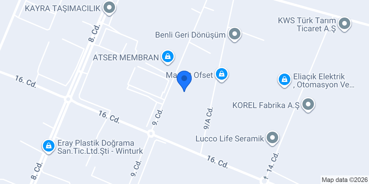 Bulut Endüstriyel konumu